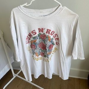 discontinued urban outfitters, guns and roses tshirt